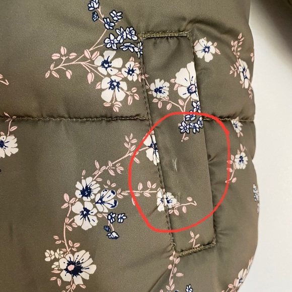 Zara Baby Green Floral Puffer - Picture 8 of 10